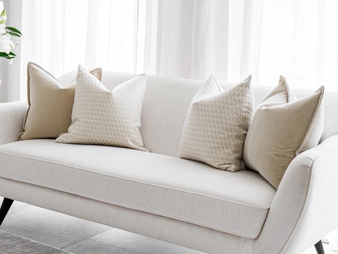 Danica Bundle cushion, shown in a lifestyle right view as image 2