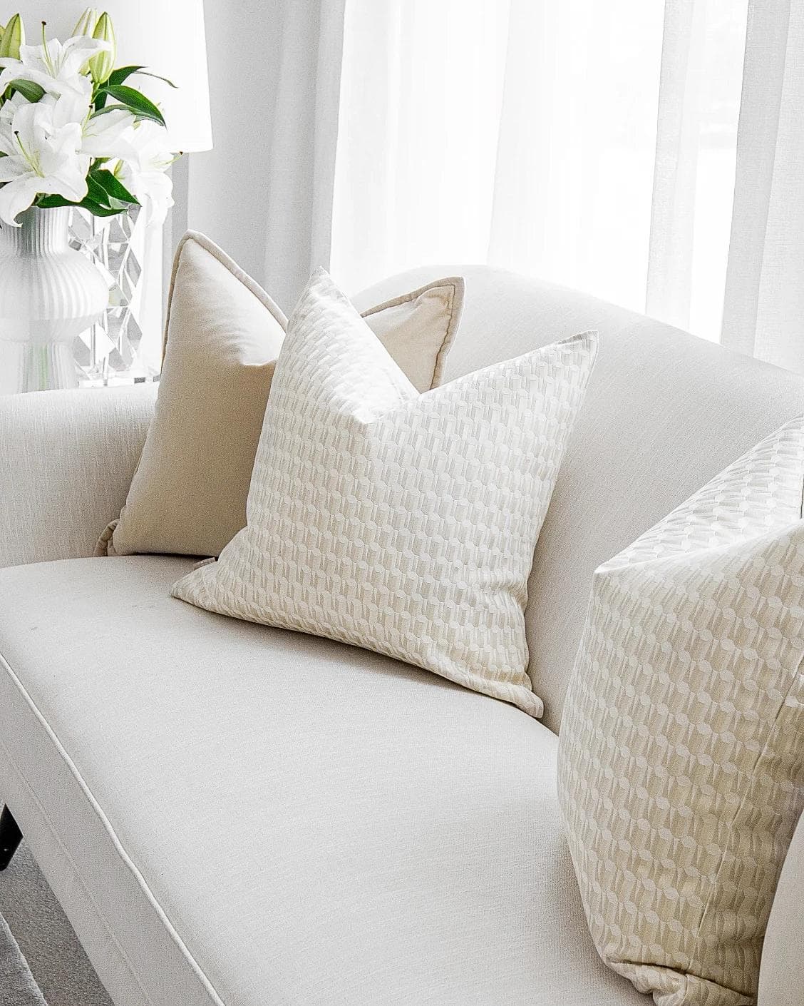Danica Bundle cushion, shown in a lifestyle right view as image 5