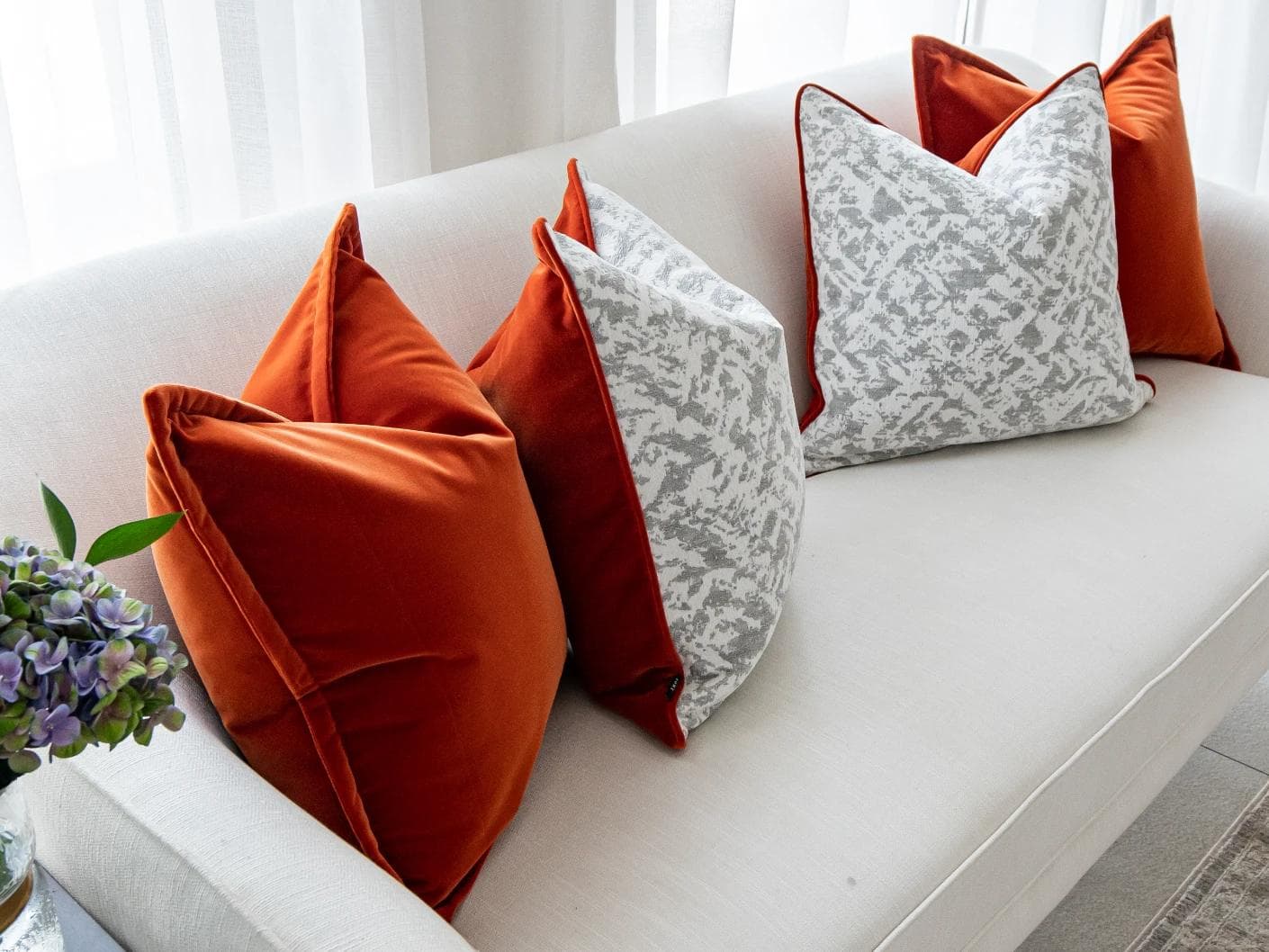 Braddy Bundle bundle - indoor in tan, orange, white and silver, shown in a lifestyle left view as image 3