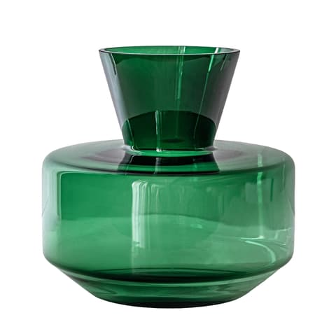 Verdell Storms vases in green, shown in a product front view as image 1
