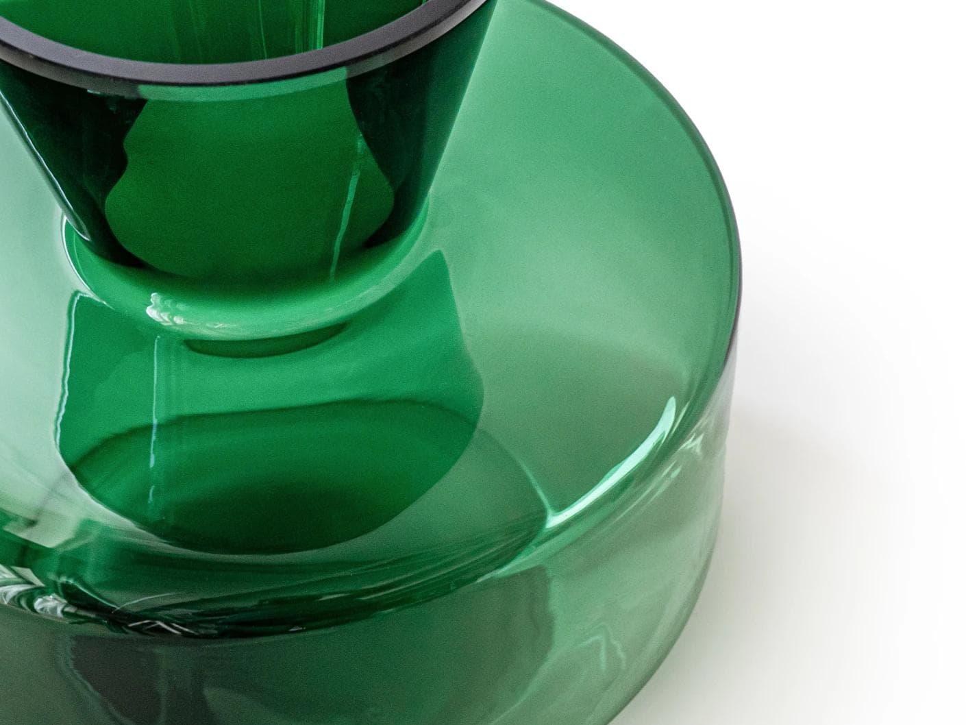 Verdell Storms vases in green, shown in a product top view as image 1