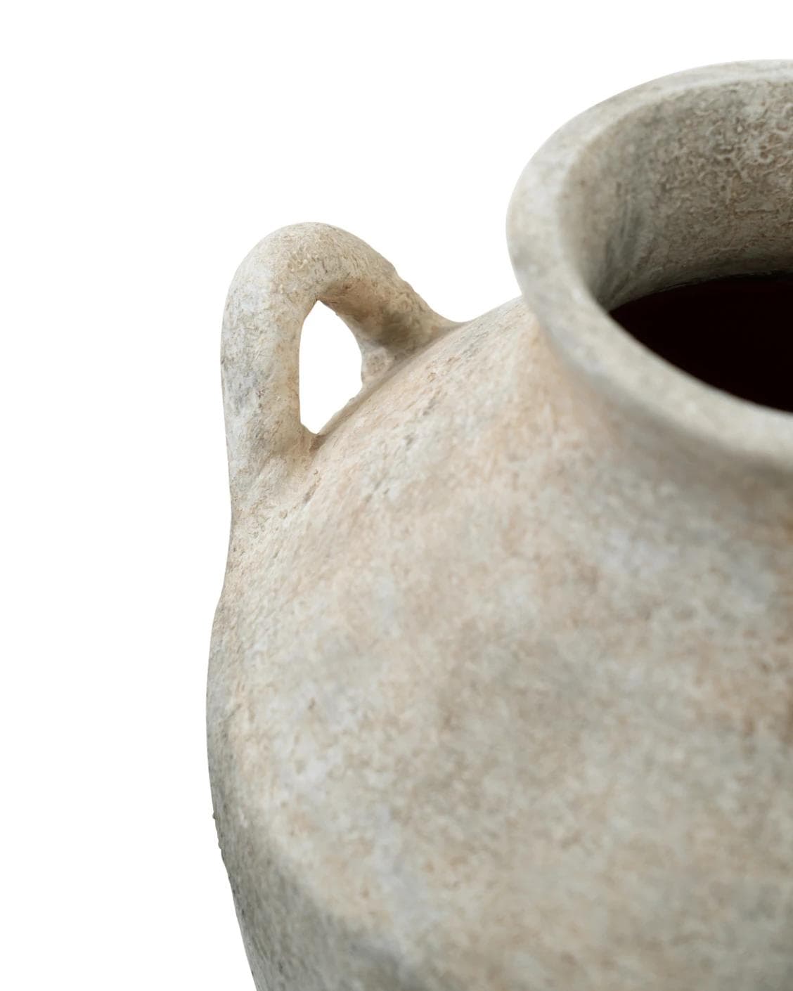 Vess Terra vases in stone and grey, shown in a product close-up as image 7