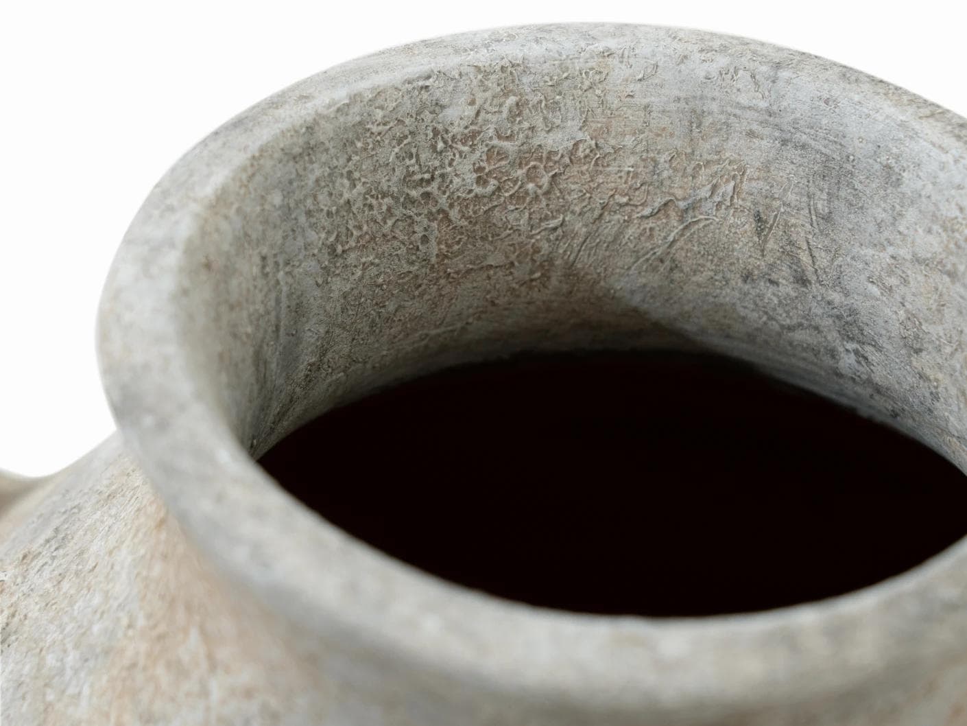 Vess Terra vases in stone and grey, shown in a product close-up as image 9