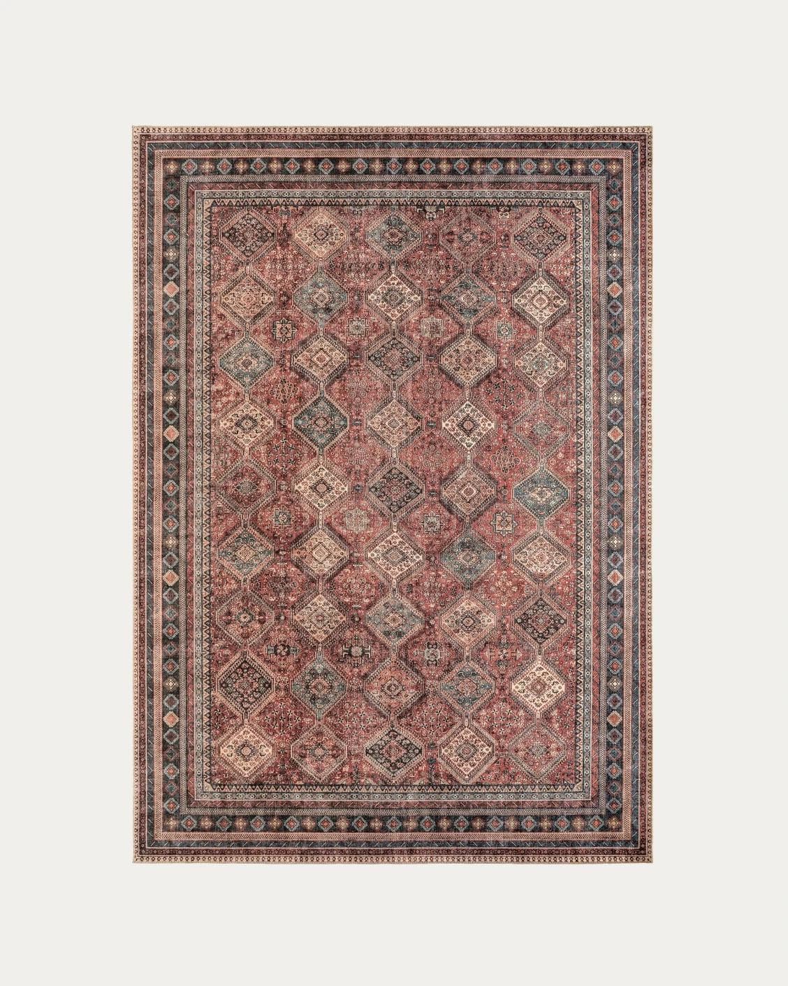 Vince Brick carpets in red, shown in a product top view as image 1