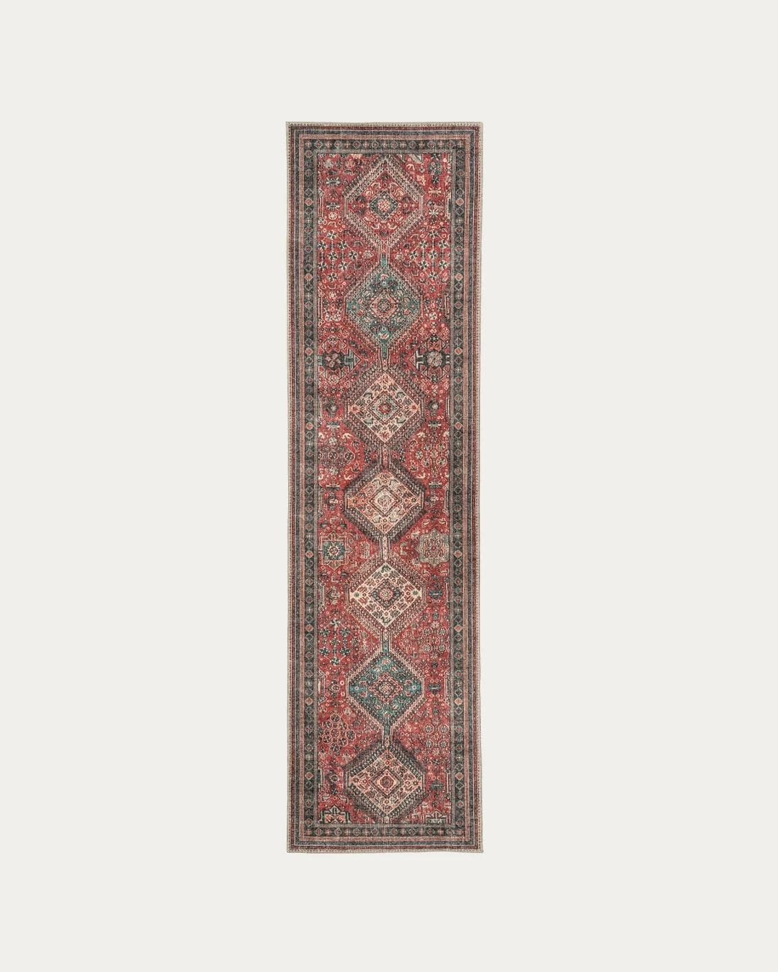 Vince Brick carpets in red, shown in a product top view as image 1