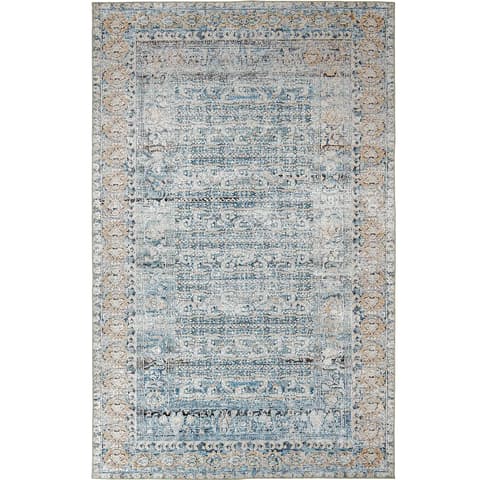 Vince Lake carpets in blue and rust, shown in a product top view as image 1