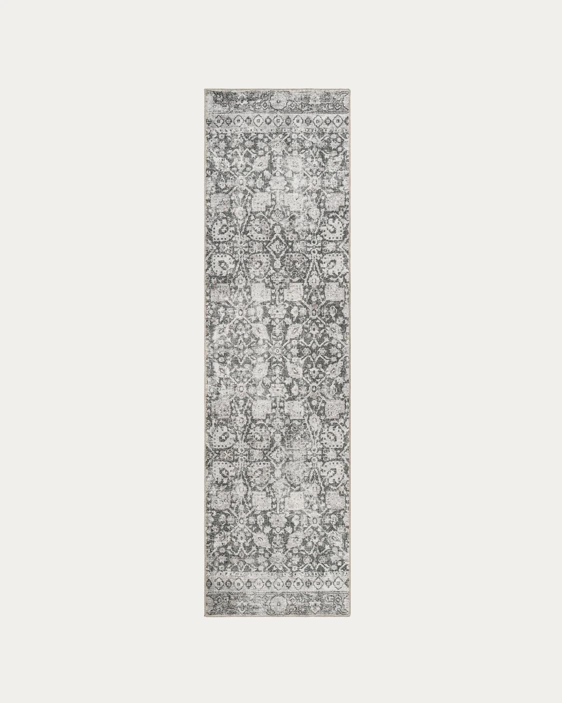 Vince Porcini carpets in grey and charcoal, shown in a product top view as image 1
