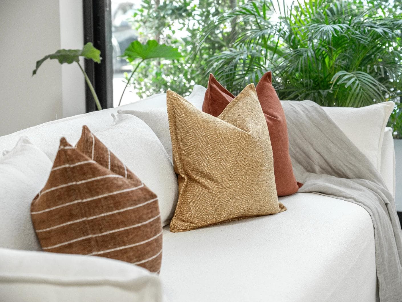 Vixi Bundle bundle - indoor in dune, brown and rust, shown in a lifestyle left view as image 2