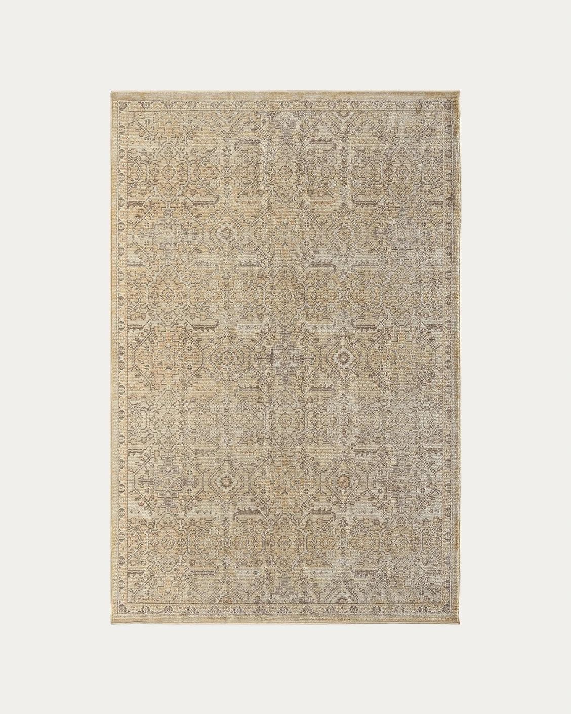 Warren Clay carpets in brown and beige, shown in a product top view as image 1