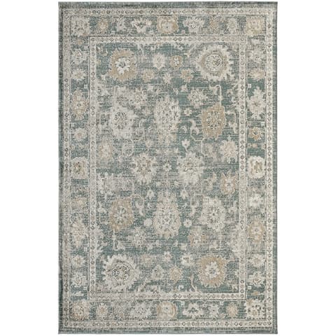 Warren Cobalt carpets in blue and beige, shown in a product top view as image 1