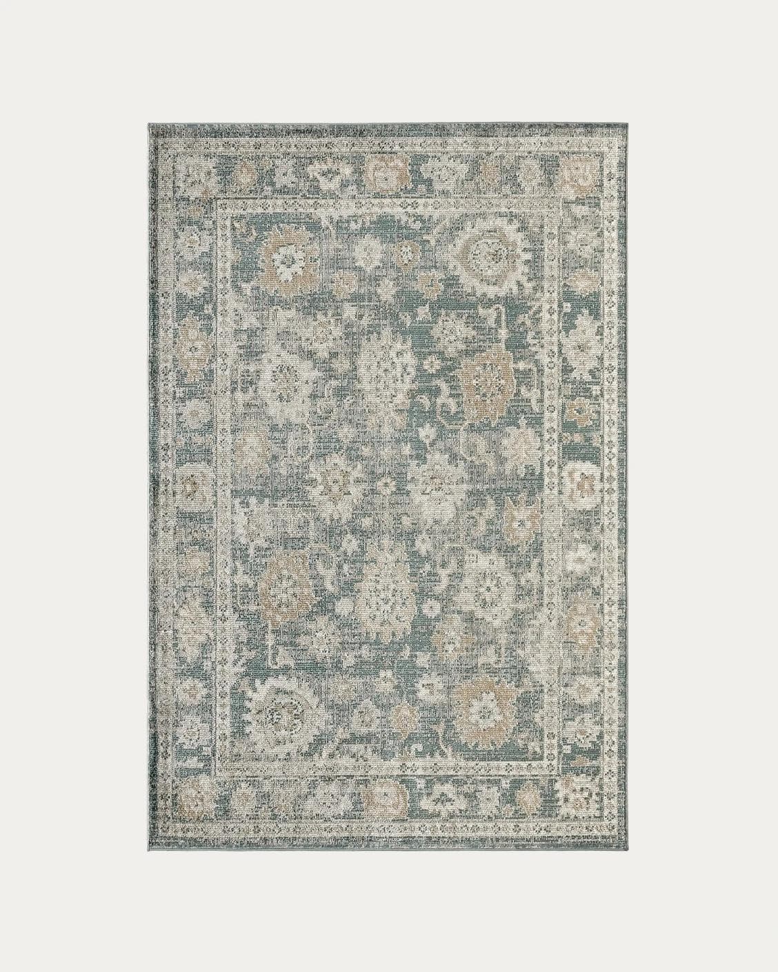 Warren Cobalt carpets in blue and beige, shown in a product top view as image 1