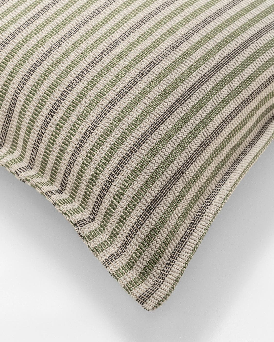 Wren Pistachio cushion in green and ivory, shown in a product top view as image 8