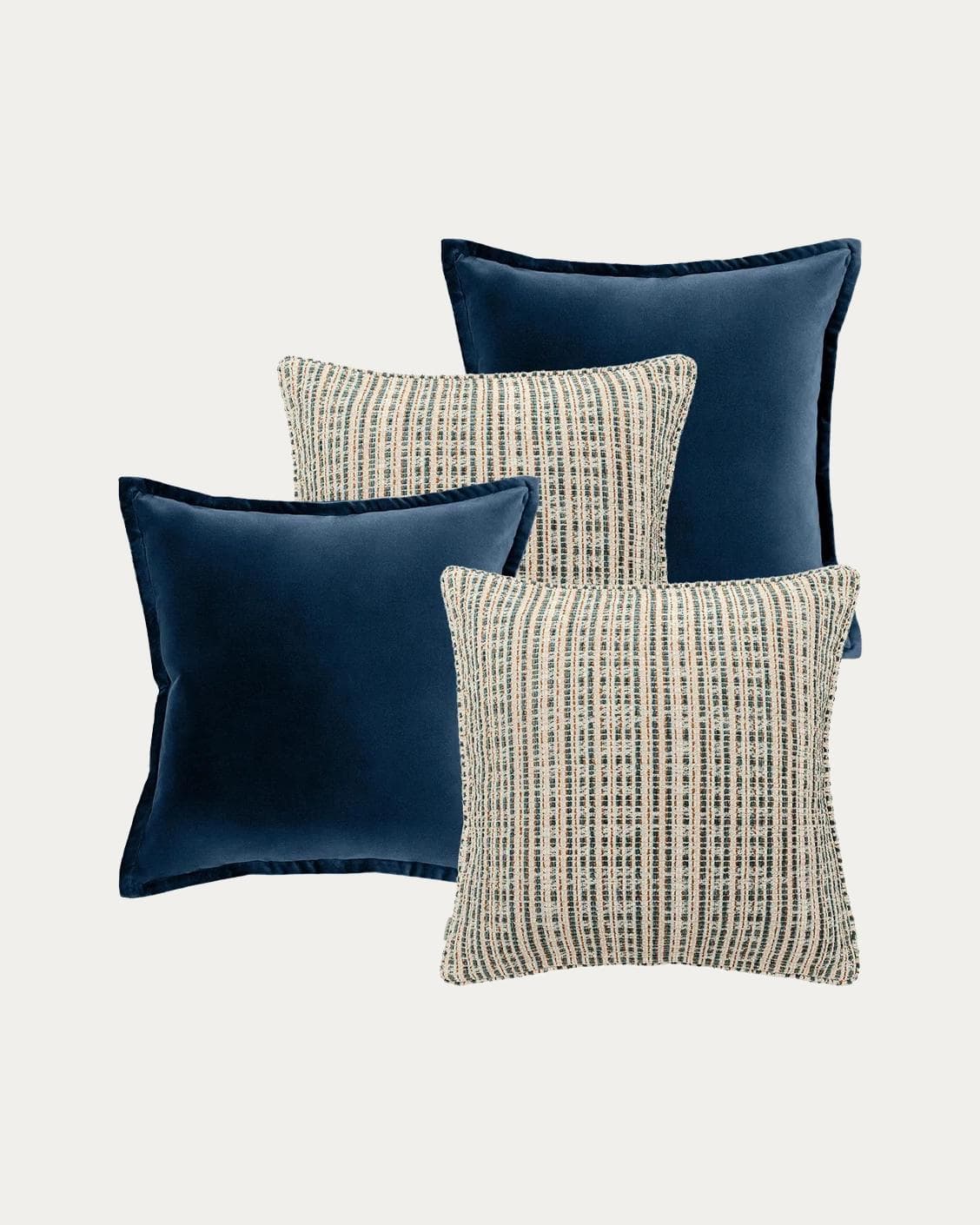Yakshith Bundle bundle - indoor in blue and cream, shown in a product front view as image 1