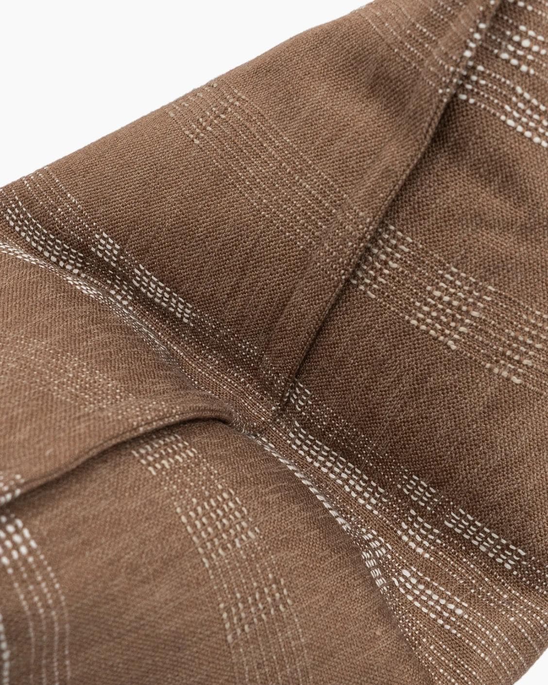 Yon Brick cushion in brown, shown in a product top view as image 10