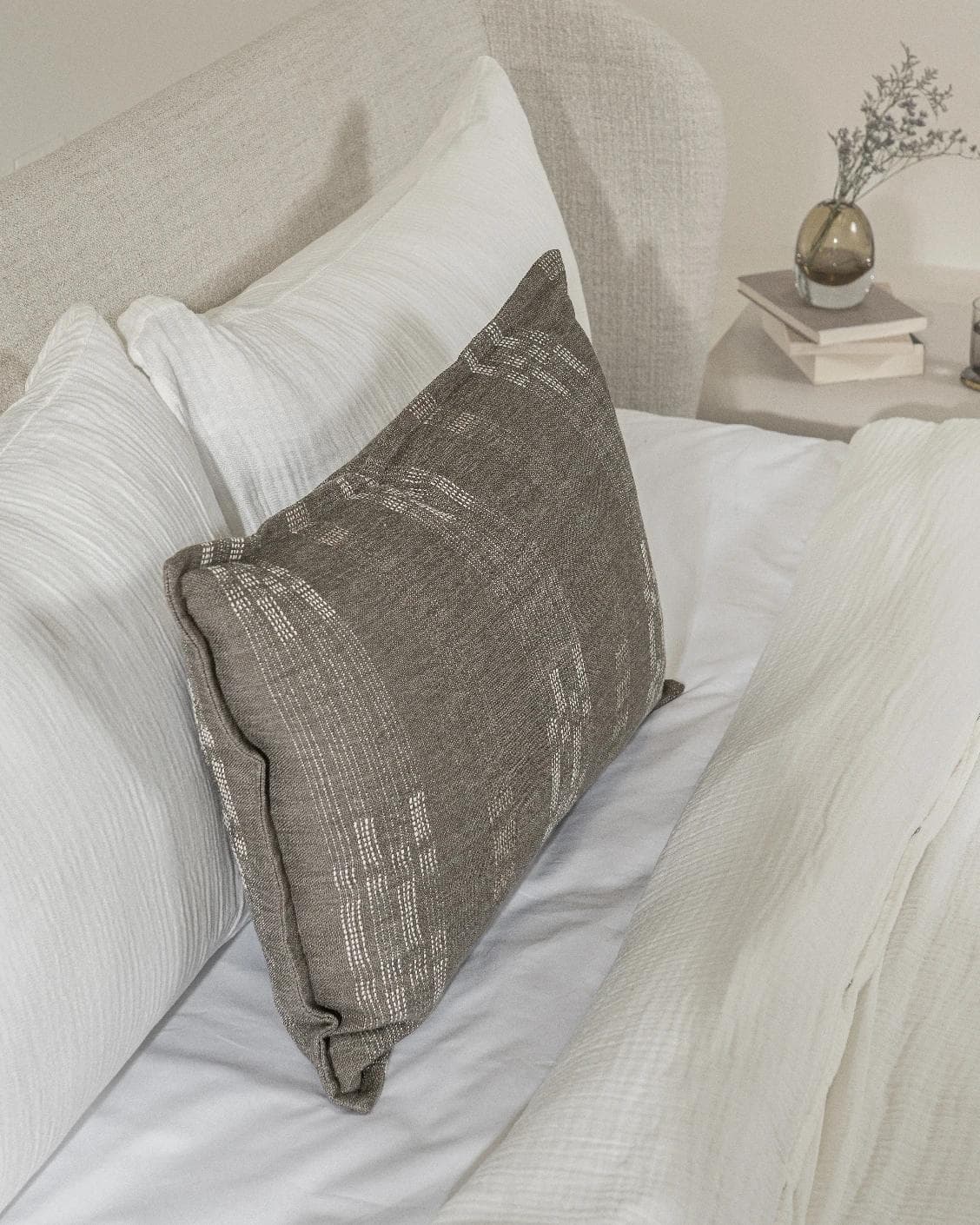 Yon Laurent III cushion, shown in a lifestyle left view as image 5
