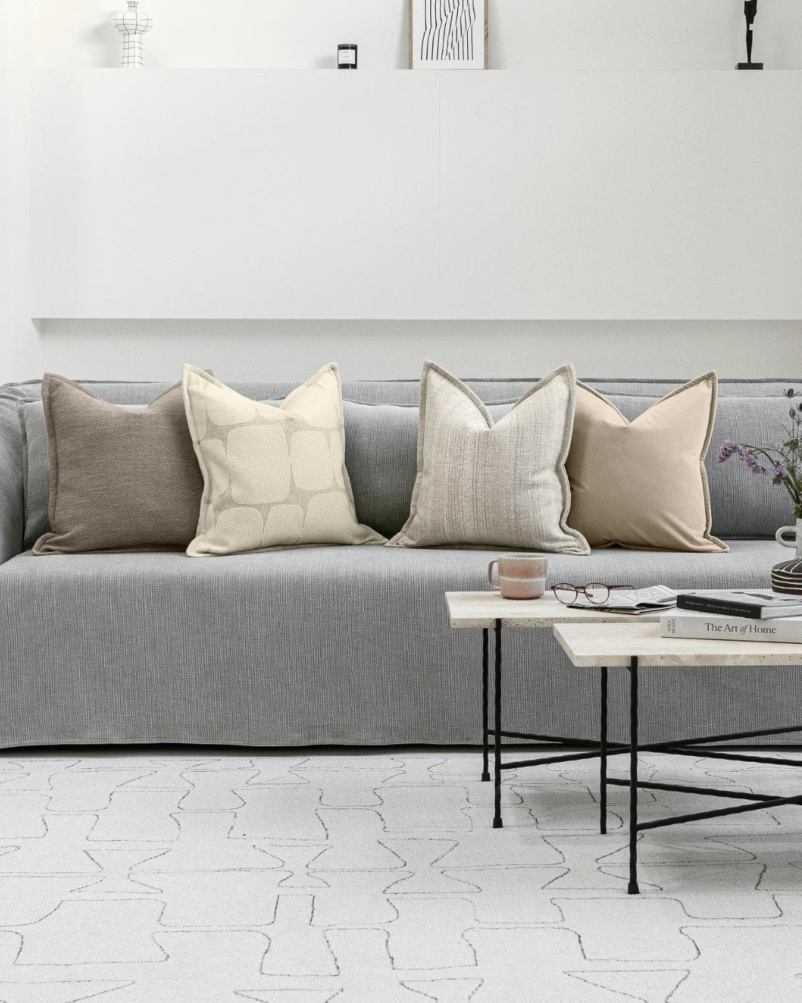 Zarrin Bundle cushion, shown in a lifestyle front view as image 4
