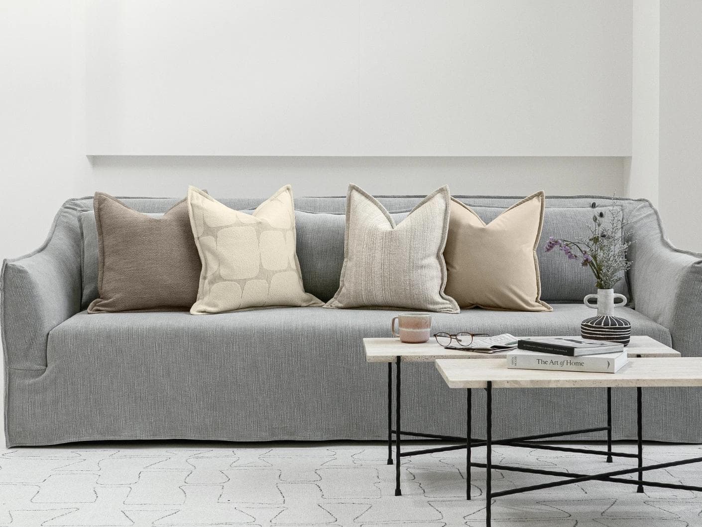 Zarrin Bundle cushion, shown in a lifestyle front view as image 4