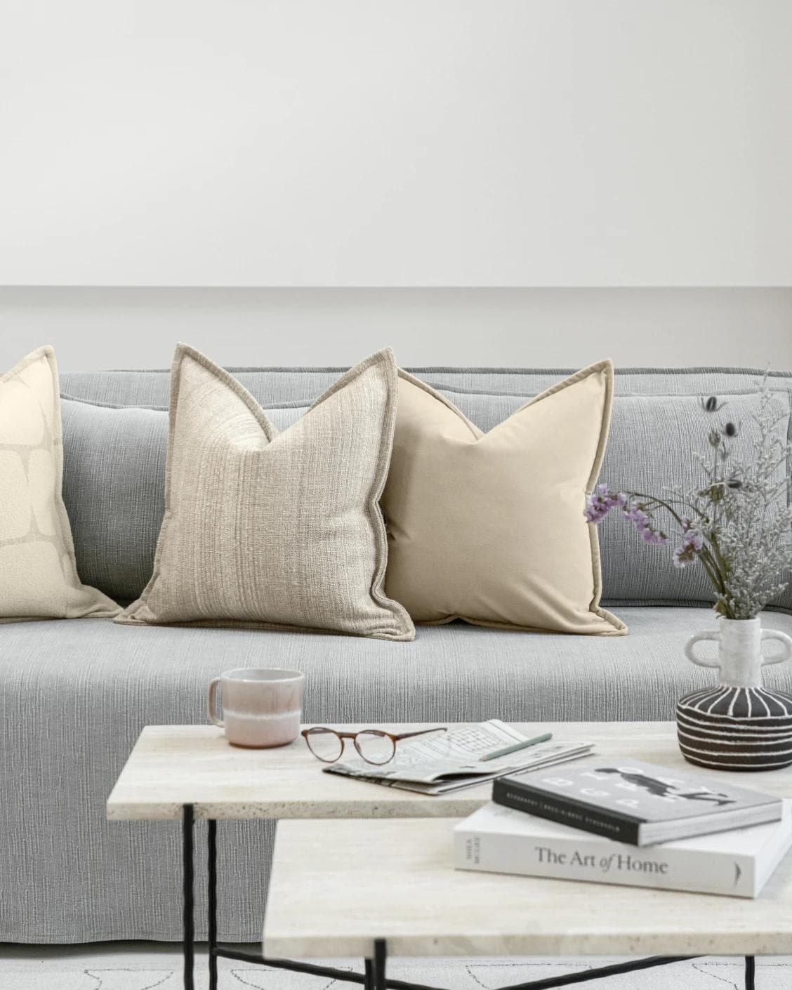 Zarrin Bundle cushion, shown in a lifestyle front view as image 5