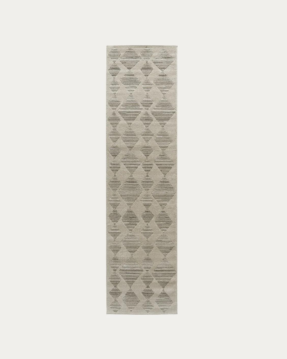Zen Alba carpets in cream, beige and grey, shown in a product top view as image 1