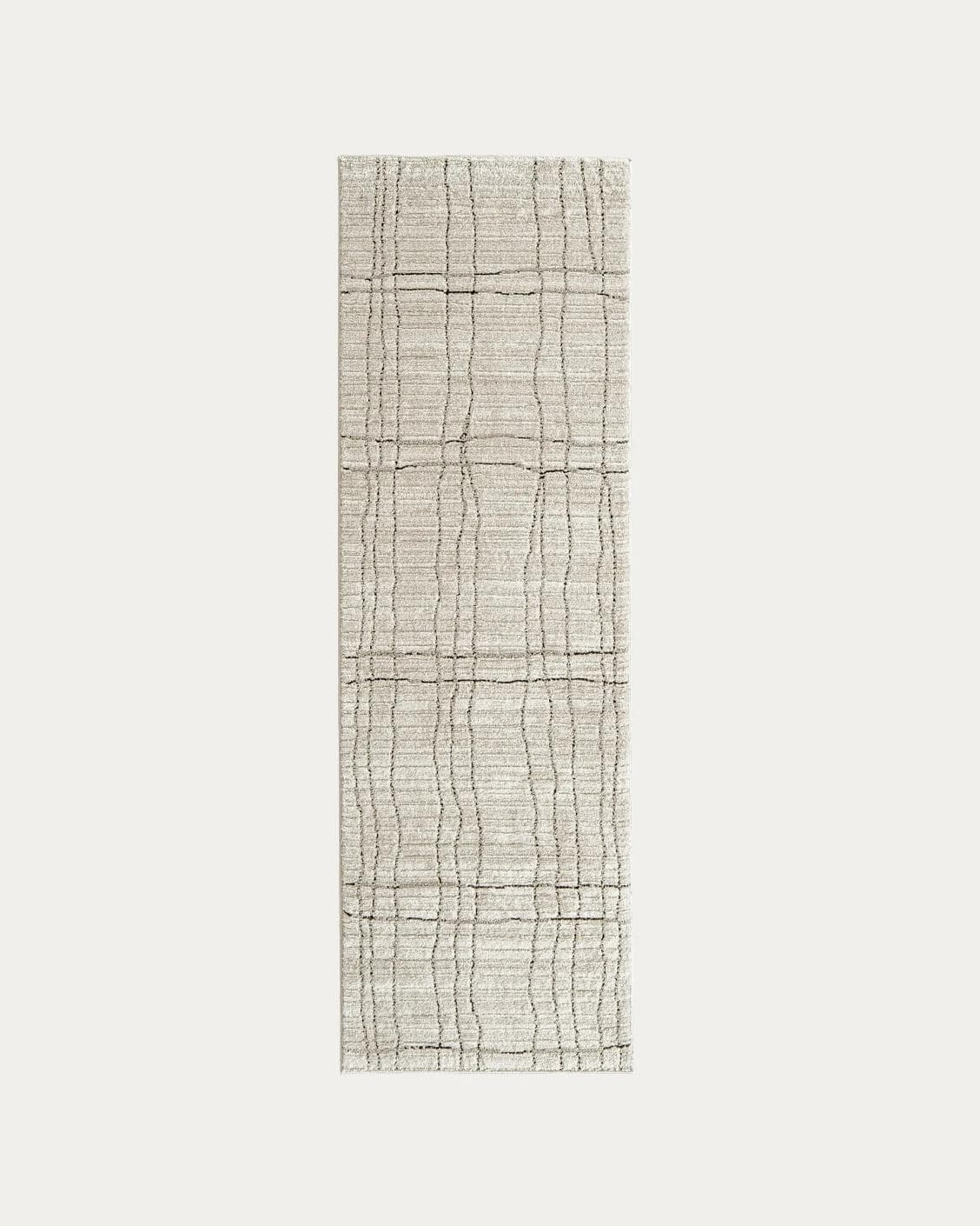Zen Bianca carpets in charcoal and beige, shown in a product top view as image 1