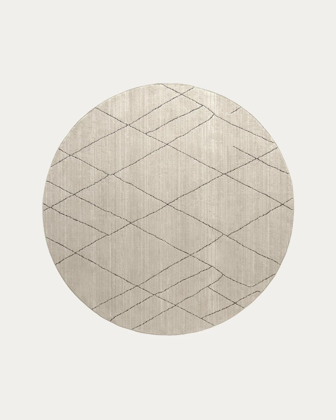 Zen Pearl carpets in charcoal and ivory, shown in a product top view as image 1