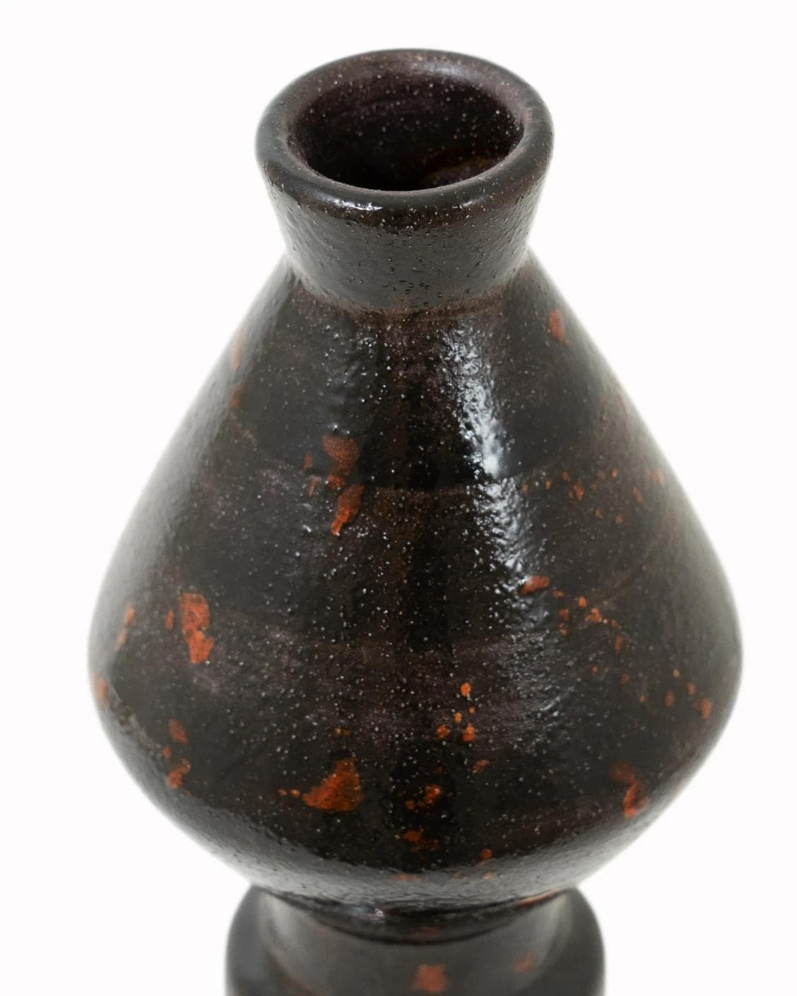 Zenith Terra I statues and sculptures in charcoal black and black, shown in a product close-up top view as image 8
