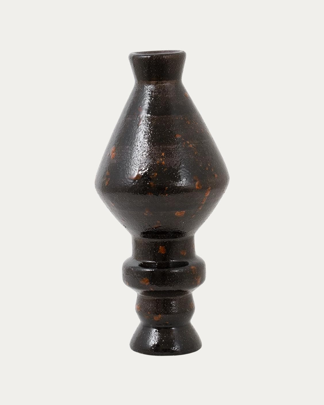 Zenith Terra I statues and sculptures in charcoal black and black, shown in a product front view as image 1