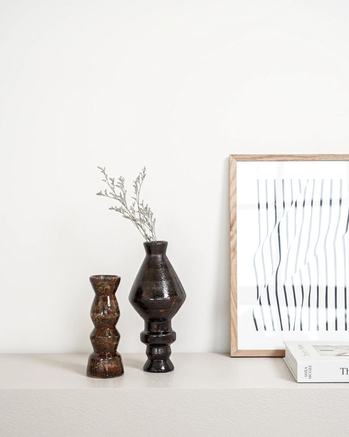 Zenith Terra Bundle statues and sculptures in brown and black, shown in a lifestyle front view as image 4