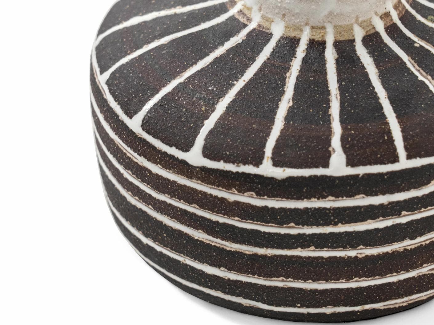 Zyra Terra vases in charcoal black, charcoal and white, shown in a product close-up as image 7