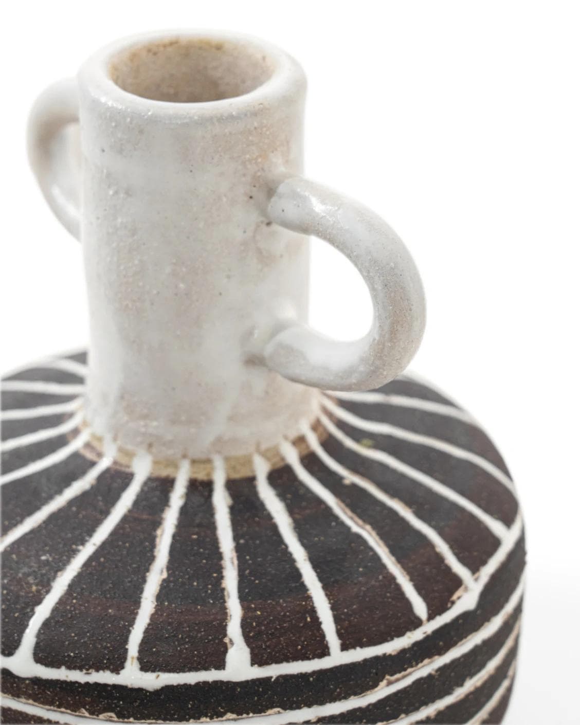 Zyra Terra vases in charcoal black, charcoal and white, shown in a product left view as image 9